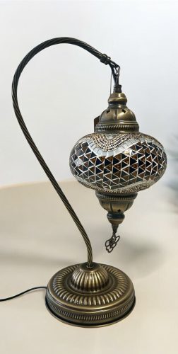 Asztali mozaik hattyúlámpa nagy