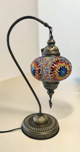 Asztali mozaik hattyúlámpa nagy