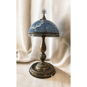 "Tiffany" jellegű mozaik gomba állólámpa