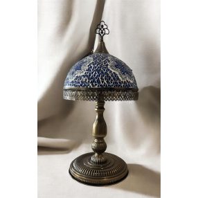 "Tiffany" jellegű mozaik asztali gombalámpa