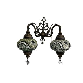 Oldalfali mozik lámpa-kétágú 