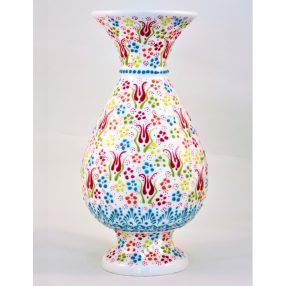 Kézzel festett kerámia váza