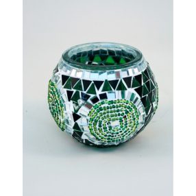 Mozaiküveg mécsestartó